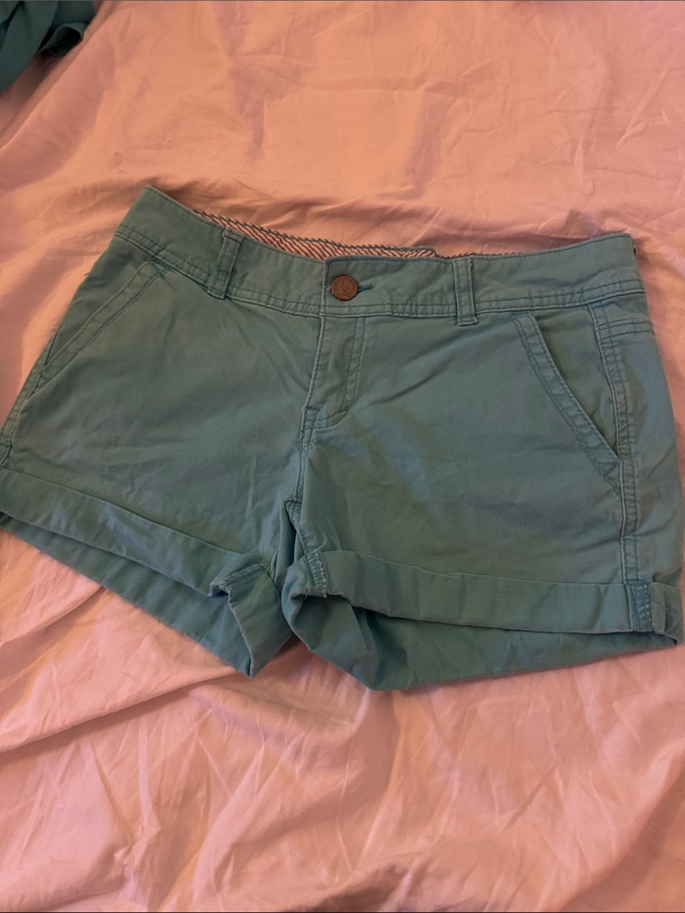 Aeropostale Teal Women’s Cotton Bermuda Shorts